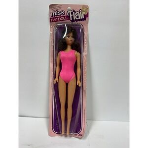 Vintage 1983 Miss Flair Totsy  11.5"  Fashion Doll Pink Bathing Suit